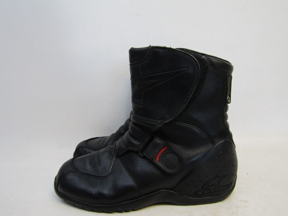 Alpinestars Mens Sz 8 US 40.5 EUR Black Zip Street Bike Motorcycle Riding Boots